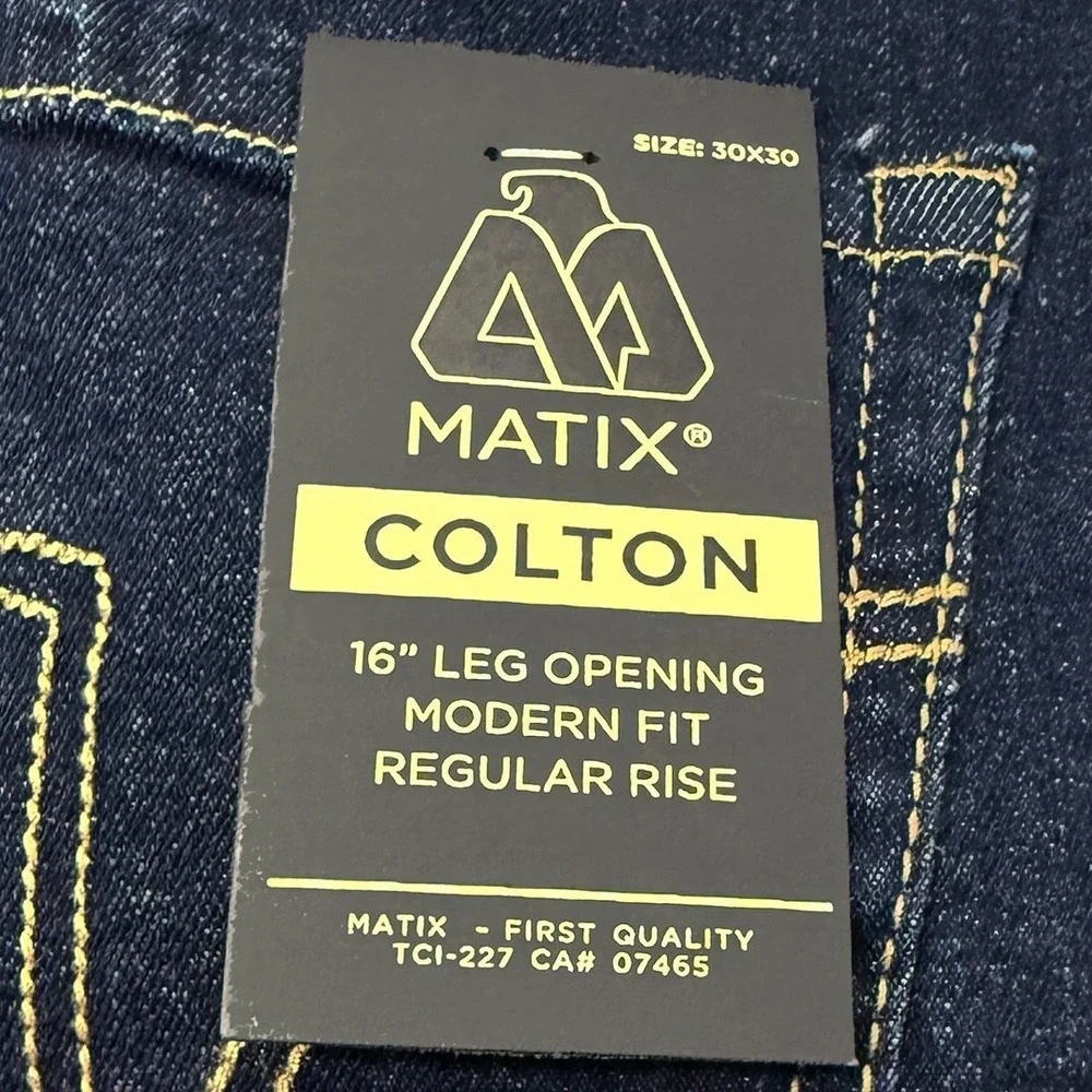 MATIX Colton Modern Fit Jeans - NWT Mens Size 30 x 30 Dark Wash - #49471-J7